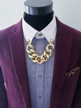 Load image into Gallery viewer, Hip Hop Pearl Collar Chain Pin
