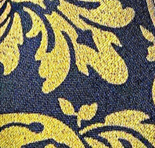 Load image into Gallery viewer, Men's Grey Gold Floral Silk Necktie Set