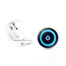 Load image into Gallery viewer, Reflective Cufflinks | Not Powered | Business | Wedding | Casual | Unique | Cuff Links | Mens | Modern | Patterned | Accessories | Gift