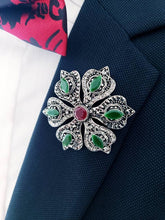 Load image into Gallery viewer, Victorian Rhinestones Vintage Brooch Pin