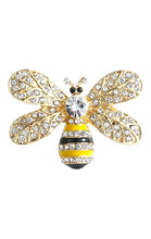 Load image into Gallery viewer, Honey Bee Lapel Pin | Brooch Pin | Crystal Rhinestones | Insect | Brooches | Bling Accessories