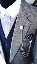 Load image into Gallery viewer, Crystal Rhinestone Chains Brooch Lapel Pin