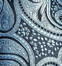 Load image into Gallery viewer, Men's Silk Necktie Pocket Square Cufflink Set - Blue/Lite Blue