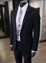 Load image into Gallery viewer, Lite Purple Mirror Acrylic Hexagon Necktie
