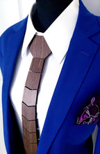 Load image into Gallery viewer, Brown Wood Laminate Necktie
