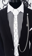 Load image into Gallery viewer, White Shiny Acrylic Necktie
