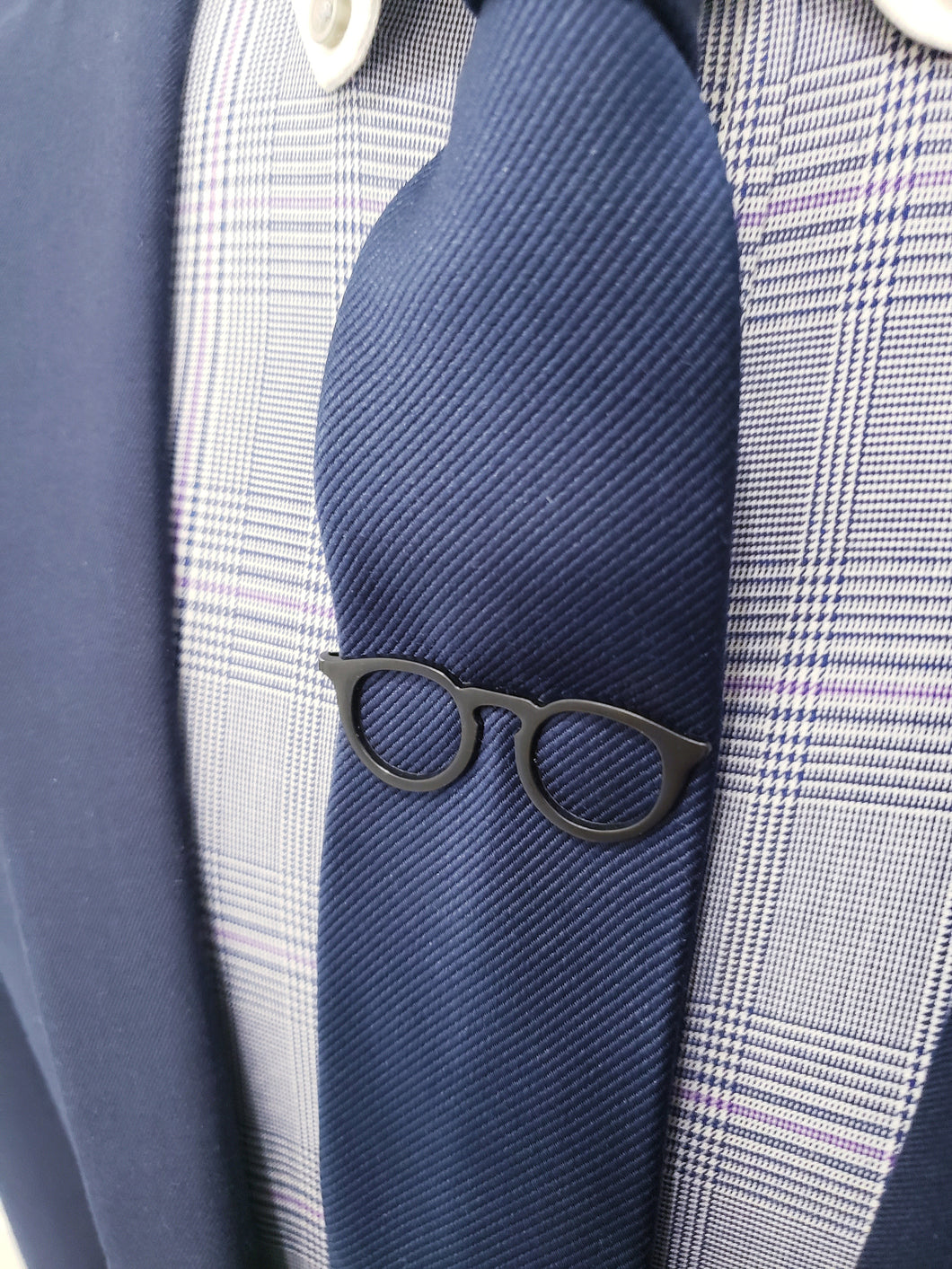 Men's Glasses Tie Bar