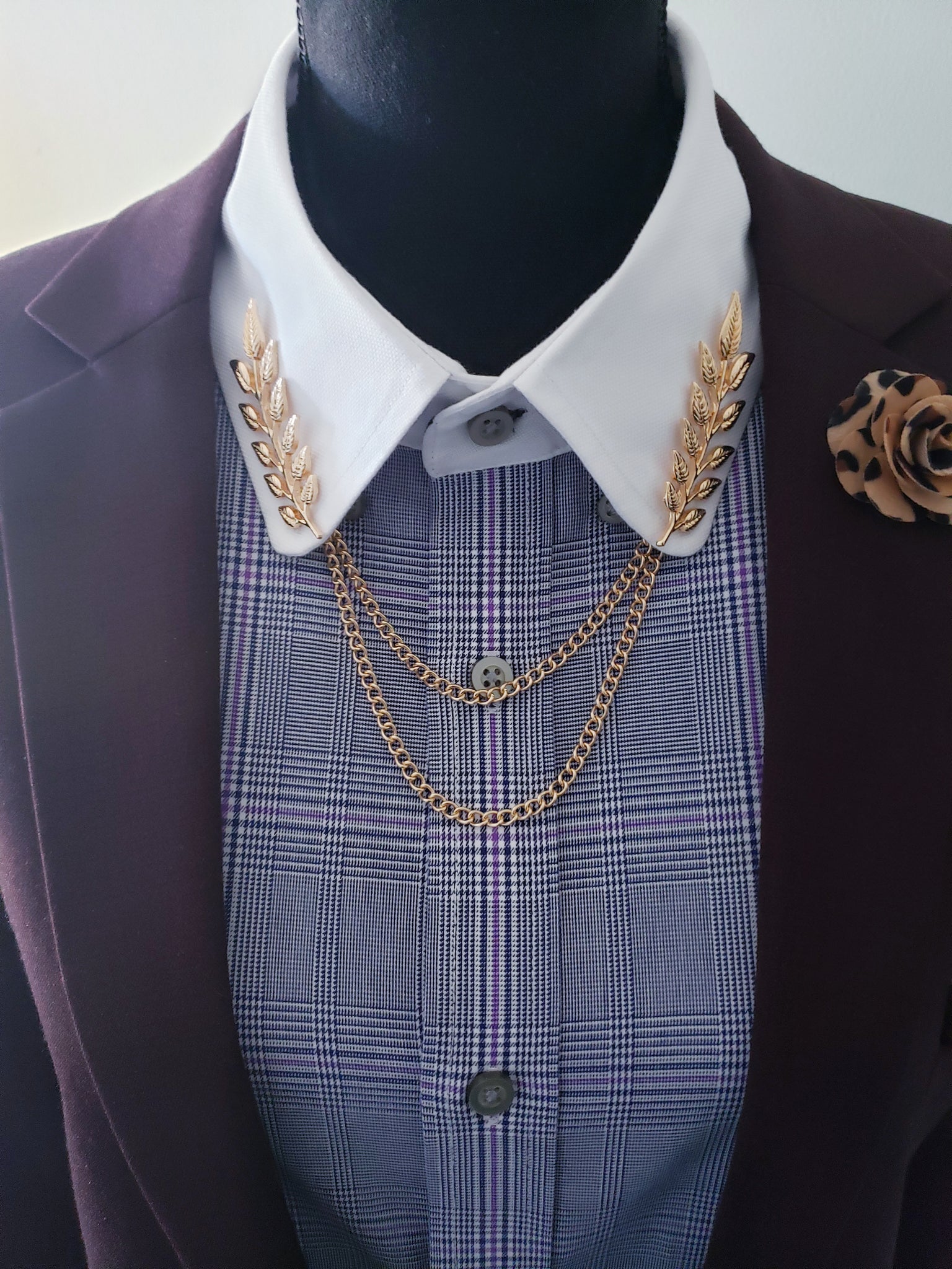 dress shirt collar chain Lunar Collar Chain