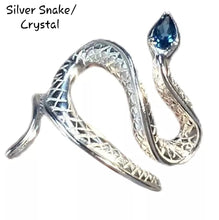 Load image into Gallery viewer, Adjustable Metal Snake Tie Ring

