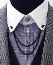 Load image into Gallery viewer, Black Spike Collar Chain Pin
