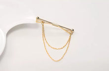 Load image into Gallery viewer, Collar Tie Bar with Chains
