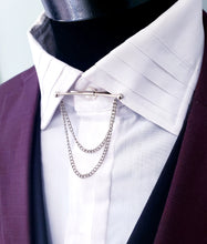 Load image into Gallery viewer, Collar Tie Bar with Chains
