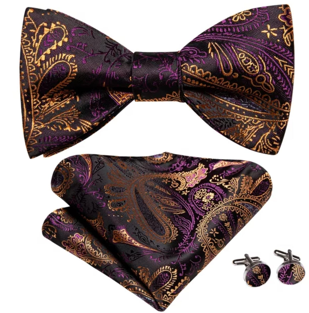 Men's Self-Tied Bowtie Set