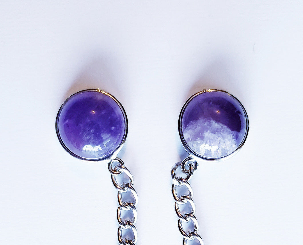 16mm Natural Stone Collar Chain Pin
