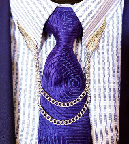 Wings Collar Chain Pin