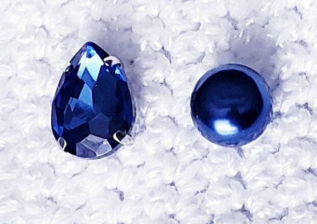 Crystal & Pearl Tie Pins 