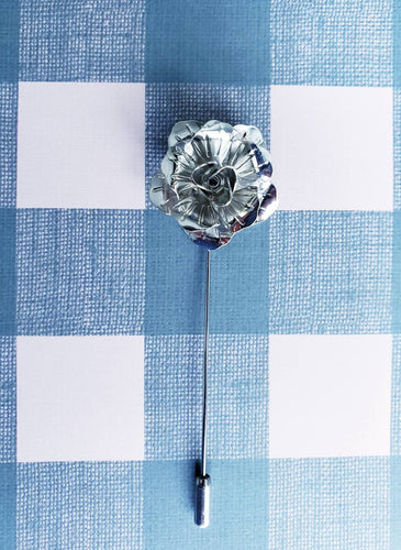 Rose Flower Metal Brooch Lapel Pin