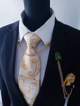 Load image into Gallery viewer, Emerald Green Crystal Lapel Pin
