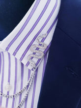 Load image into Gallery viewer, Crystal Snake Collar Chains Pin
