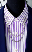 Load image into Gallery viewer, Crystal Snake Collar Chains Pin

