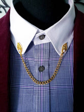 Load image into Gallery viewer, Pearl Leaf Collar Chain Pin

