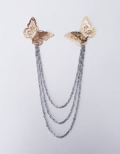 Load image into Gallery viewer, Butterfly Collar Chain Pin
