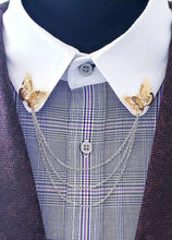 Load image into Gallery viewer, Butterfly Collar Chain Pin
