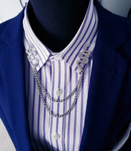 Load image into Gallery viewer, Crystal Snake Collar Chains Pin
