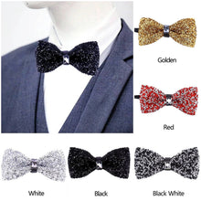 Load image into Gallery viewer, Men&#39;s Crystal Rhinestone Bowtie
