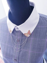 Load image into Gallery viewer, Butterfly Collar Chain Pin
