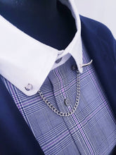 Load image into Gallery viewer, Metal Horns Collar Chain Pin
