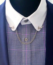 Load image into Gallery viewer, Metal Horns Collar Chain Pin
