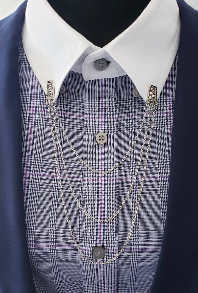 dress shirt collar chain How to Wear a Chain with a Collared Shirt by Outfit Type  LZJ