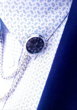 Load image into Gallery viewer, Functional Time Piece Clock Collar Chain Pin
