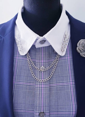 Leaf Collar Chain Pin
