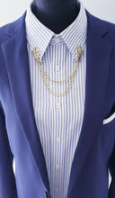 Load image into Gallery viewer, Skeleton Hands Double Collar Chains Pin

