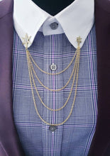 Load image into Gallery viewer, Shooting Star Collar Chain Pin 
