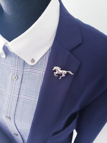 Running Horse Equestrian Brooch Pin