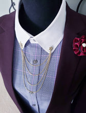 Load image into Gallery viewer, Shooting Star Collar Chain Pin 
