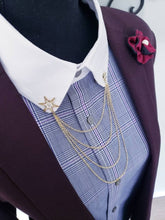 Load image into Gallery viewer, Shooting Star Collar Chain Pin 
