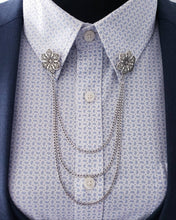 Load image into Gallery viewer, Filigree Flower Collar Pin
