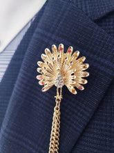 Load image into Gallery viewer, Elegant Peacock Lapel Pin
