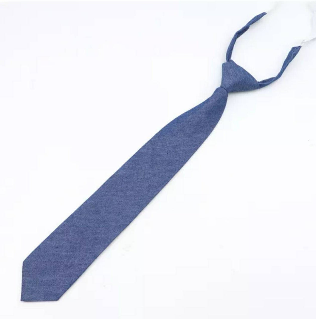 Kids Adjustable Solid Color Necktie