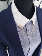 Load image into Gallery viewer, Crystal Rhinestones Pearls Flower Collar Pin
