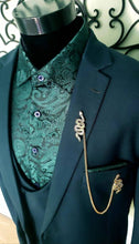 Load image into Gallery viewer, Snake Cloak Fastener Lapel Pin with Cardigan Chain 
