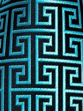 Load image into Gallery viewer, Men&#39;s Black Turquoise Silk Necktie Set

