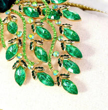 Load image into Gallery viewer, Peacock Rhinestone Brooch (Large) Bridal Pin
