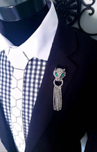 Load image into Gallery viewer, Crystal Panther Green Eyes Brooch Pin
