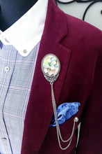 Load image into Gallery viewer, Natural Abalone &amp; White Shell Lapel Pin
